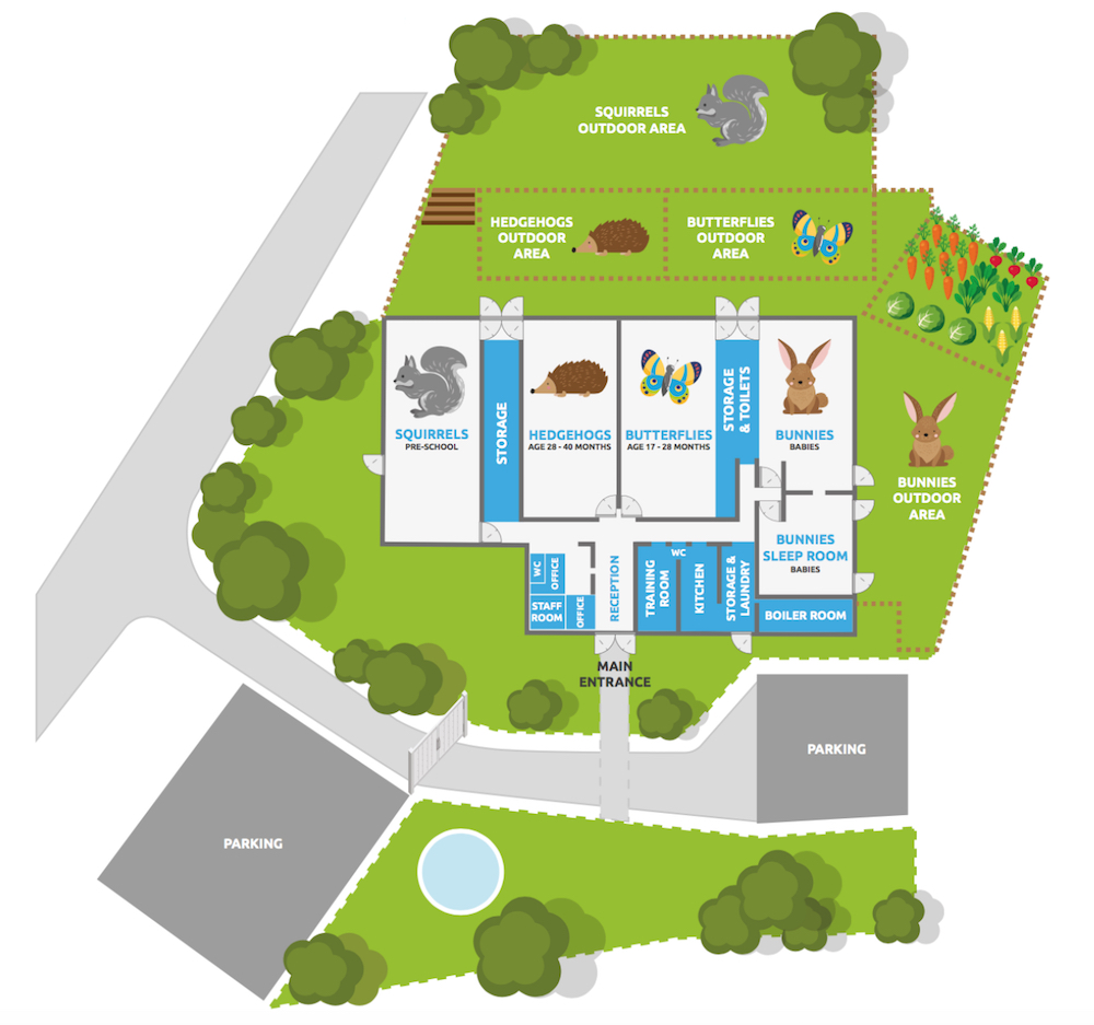 woodlands site room map